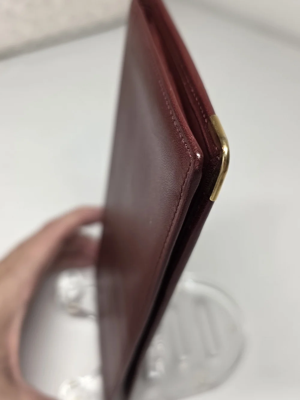Cartier Burgundy Long Leather Wallet